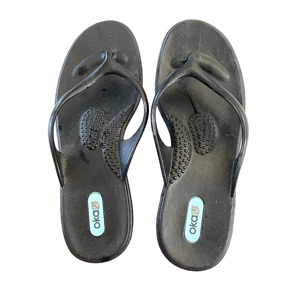 Oka B Thong Flip Flop Bee Black Size S (5/6)
